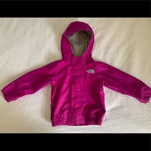 The North Face fleece lined rain jacket